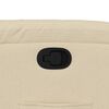 vidaXL Recliner Chair Cream Fabric (100% polyester), Metal, Plywood Single