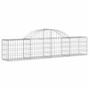 vidaXL Gabion Basket Set of 20 Silver Galvanized Iron