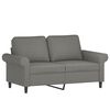 vidaXL 2-seater Sofa Dark grey Fabric (100% polyester), metal, plywood