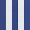 vidaXL Garden Bench Cushions 2pcs Blue&White Stripe 39.4"x19.7"x2.8" Fabric