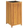vidaXL Garden Planter Natural wood color Solid acacia wood Medium