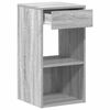 vidaXL Bedside Cabinet Grey Sonoma Engineered wood Compact