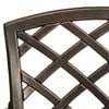 vidaXL Bistro Set Bronze Cast aluminum Medium Durable Bistro Set