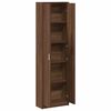 vidaXL Wardrobe Brown Oak 21.65 x 9.84 x 74.41 in Engineered Wood