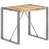 vidaXL Dining Table Rough Mango Wood 31.5 x 31.5 x 29.5 in Durable