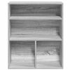 vidaXL Book Cabinet Grey Sonoma Engineered wood Compact Book Cabinet