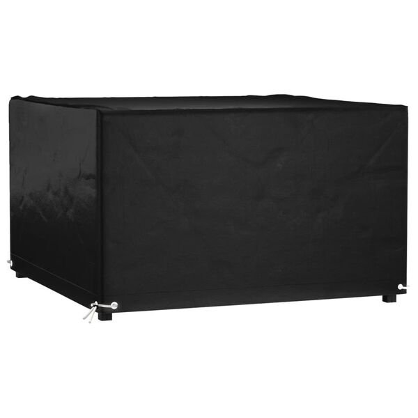 vidaXL Garden Furniture Cover Black Polyethylene, Aluminum