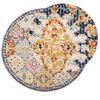 vidaXL Rug Multicolor 100% Polypropylene 78.7 in diameter