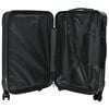vidaXL Suitcase 3 pcs Black 19.69 x 12.20 x 30.71 in ABS Plastic