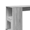 vidaXL Bar Table Grey Sonoma Engineered wood Tall Bar Table