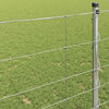 vidaXL Field Fence Silver 82.02 x 3.94 ft Galvanised steel