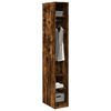 vidaXL Wardrobe Smoked Oak Engineered Wood Compact Wardrobe