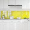 vidaXL Kitchen Backsplash 2 pcs Yellow 35.43 x 19.69 in Tempered Glass