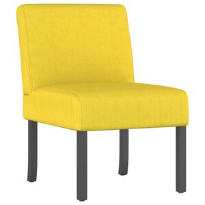 vidaXL Slipper Chair Light yellow