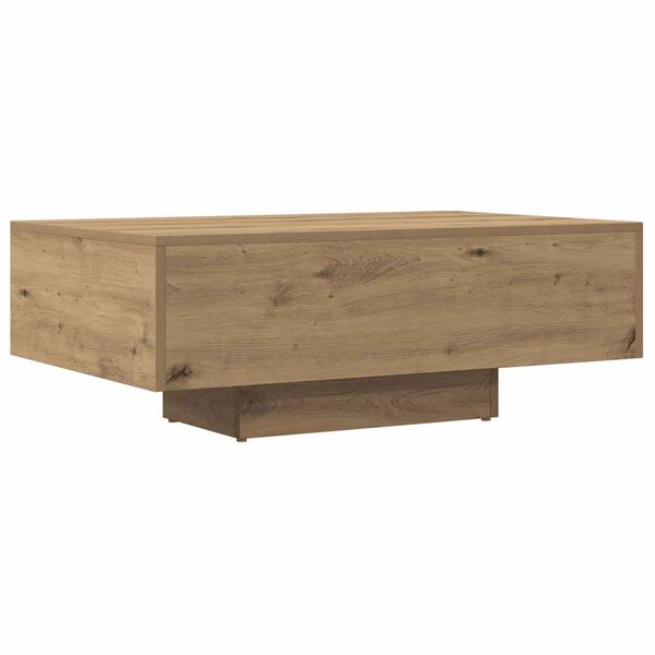 vidaXL Coffee Table Artisan Oak Engineered Wood, Metal Medium