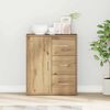 vidaXL Sideboard Artisan Oak 23.62 x 12.20 x 27.56 in Engineered Wood