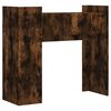vidaXL Console Table Smoked Oak Engineered Wood 39.4 x 13.8 x 35.4 in