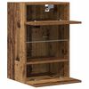 vidaXL TV Wall Cabinet Set of 2 Old wood Engineered wood and glass