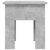 vidaXL Coffee Table Concrete Gray Engineered Wood Medium Durable