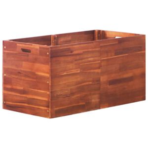 vidaXL Raised Bed Natural Acacia Acacia Wood 39.4 x 19.7 x 19.7 in