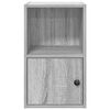 vidaXL Bookcase Grey Sonoma Engineered Wood Small Bookcase Rectangular