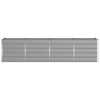 vidaXL Planter Light Grey 240 x 80 x 75 cm Steel