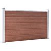 vidaXL Garden Fence WPC 207.1"x41.7" Brown