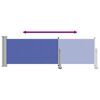 vidaXL Side Awning Blue and Grey