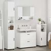 vidaXL Bathroom Furniture Set 4 pcs High gloss white Engineered wood