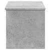 vidaXL Storage Box Concrete Gray Engineered Wood Medium Storage Box