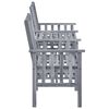 vidaXL Garden Chair With Tea Table Grey Solid acacia wood Standard