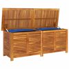 vidaXL Garden Storage Box Natural Solid Acacia wood 59.1 x 19.7 x 22.0 in