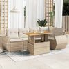 vidaXL Garden Sofa Set Beige