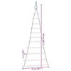 vidaXL&nbsp;Hanging Christmas Tree with Top Star 29.1x59.1" Natural Branch