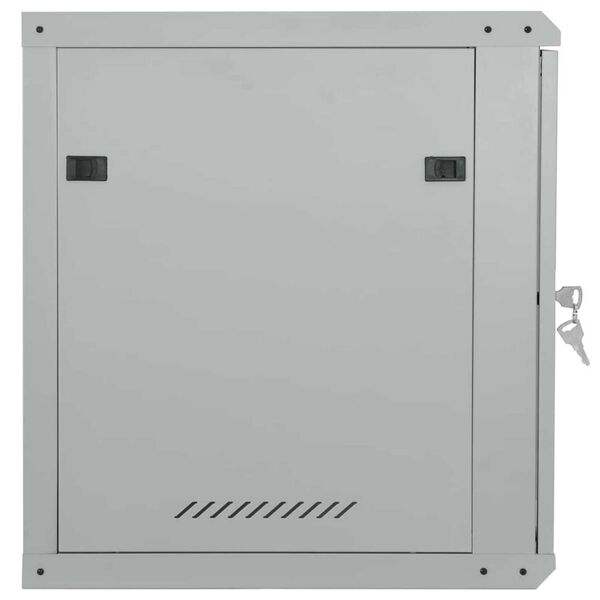 vidaXL Network Cabinet with Storage Gray 60 x 60 x 65 cm Steel