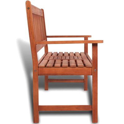 vidaXL Patio Bench with Pop-up Table 60.2" Wood