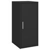 vidaXL Shoe Cabinet Black Engineered Wood Standard Shoe Cabinet