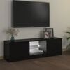 vidaXL TV Cabinet black 47.2" x 11.8" x 14" Engineered wood