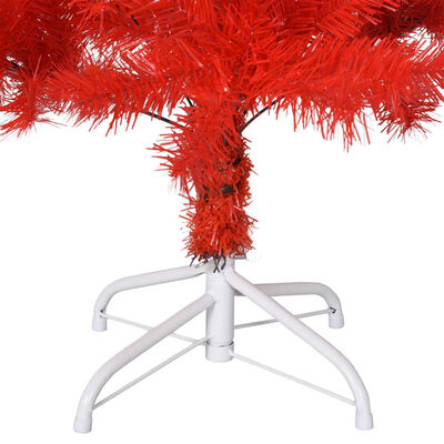 vidaXL Artificial Christmas Tree with Stand Red 5 ft PVC