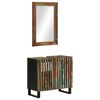 vidaXL Bathroom Furniture Set Reclaimed Wood Finish