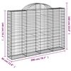 vidaXL Gabion Basket Set of 11 Silver Galvanized Iron