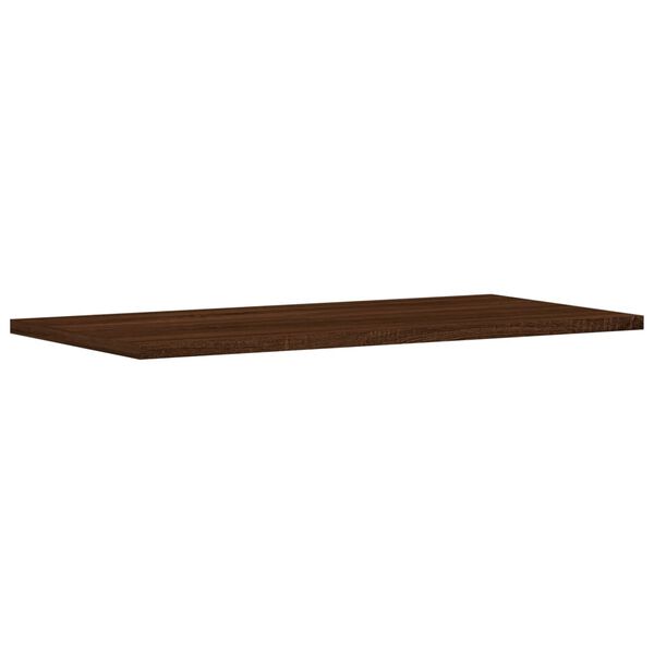 vidaXL Wall Shelf Set of 4 Brown oak Engineered wood 23.6 x 11.8 in