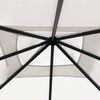 vidaXL Gazebo Cream Steel 9.8x9.8ft Durable Gazebo Square Modern