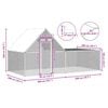 vidaXL Chicken Coop Silver Galvanized Steel Large Chicken Coop