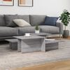 vidaXL Coffee Table Set of 2 Gray Sonoma Engineered Wood Medium