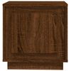 vidaXL Bedside Cabinet Set of 2 Brown Oak Engineered Wood Medium
