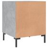 vidaXL Bedside Cabinet Set of 2 Concrete grey Engineered wood, iron