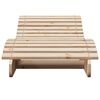 vidaXL Sun Lounger Natural Solid pine wood 80.7 in x 23.6 in x 12.4 in
