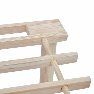 vidaXL 3-Tier Shoe Racks 2 pcs Solid Fir Wood