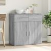 vidaXL Sideboard Gray Sonoma 31.1"x15"x31.5" Engineered Wood